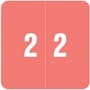 Smead DCC Compatible "2" Numeric Labels, Laminated Stock, 1-1/2" x 1-1/2" Individual Numbers - Roll of 250