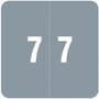 Smead DCC Compatible "7" Numeric Labels, Laminated Stock, 1-1/2" x 1-1/2" Individual Numbers - Roll of 250