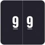 Smead DCC Compatible "9" Numeric Labels, Laminated Stock, 1-1/2" x 1-1/2" Individual Numbers - Roll of 250