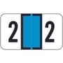 Safeguard SGNM Compatible Numeric "2" Labels, Laminated Stock, 15/16" X 1-5/8" Individual Numbers - Roll of 500