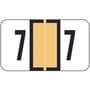 Safeguard SGNM Compatible Numeric "7" Labels, Laminated Stock, 15/16" X 1-5/8" Individual Numbers - Roll of 500