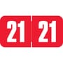 Safeguard Compatible "21" Yearband Labels, Laminated Stock 1-1/2" x 3/4" - 500 per Roll