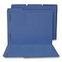 SJ Paper Water/Cut-Resistant Folder, Two Fasteners, 1/3 Top Tab, Letter, Blue 50/Box