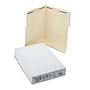 SJ Paper Water/Paper Cut-Resistant Folder, 2 Fastener Position #1 and #3, 1/3 Top Tab, Legal, Manila, 50/Box
