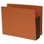 SJ Paper 1-3/4 Expansion File Pockets, Straight Cut, Redrope, Letter, Red, 10/Box