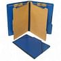 SJ Paper Classification Folios with Fastener, Legal, Six Section, Pacific Blue, 10/Box