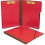 SJ Paper Pressboard Folios with Two Fasteners/Closure, Letter, Executive Red, 15/Box