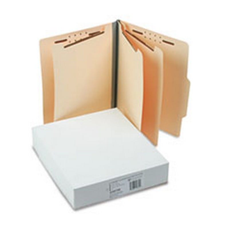 SJ Paper Economy Manila Classification Folders, Letter, EightSection, 15/Box