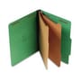 SJ Paper Expanding Classification Folder, Letter, 6-Section, Emerald Green, 15/Box