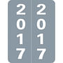 Smead Compatible "2017" Yearband Labels, Laminated Stock 1-1/2" x 2" - 500 per Roll