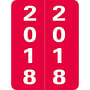 Smead Compatible "2018" Yearband Labels, Laminated Stock 1-1/2" x 2" - 500 per Roll