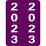 Smead Compatible "2023" Yearband Labels, Unlaminated Stock 1-1/2" x 2" - 500 per Roll