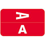 Smead Compatible "A" Labels, Polylaminated Stock, 1" X 1-5/8" Individual Letters - Rolls of 250