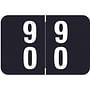 Smead DDS Compatible Double Digit "90" Numeric Labels, Laminated Stock, 1-1/2" x 1" Individual Numbers - Roll of 500