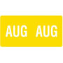 Smead ETS Compatible "Aug" Month Labels, Laminated Stock,1/2" x 1", Individual Months - Pack of 250