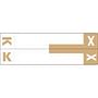 Smead Compatible "KX" Labels, Matte paper Stock, 1-5/32" X 3-5/8" Individual Letters - 100 per Pack