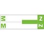 Smead Compatible "MZ" Labels, Matte paper Stock, 1-5/32" X 3-5/8" Individual Letters - 100 per Pack