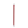 8 1/4" Jumbo Spoon Straw Wrapped, Red (400 per Box, 25 Boxes per Case)
