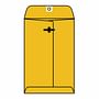 #90 Open End Statesman Clasp Catalog Envelopes, 9" x 12", 28# Recycled Tan / Brown Kraft, Metal Clasp (Box of 100)