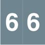 S & W SWNM Compatible "6" Numeric Labels, Laminated Stock, 1-1/2" x 1-1/2" Individual Numbers - Roll of 500