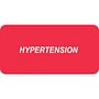 Chart Labels, HYPERTENSION - Red 2" X 1" (Pack of 252)
