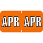 Sycom SYET Compatible "Apr" Month Labels, Laminated Stock,1-1/2" x 3/4", Individual Months - Pack of 252