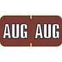 Sycom SYET Compatible "Aug" Month Labels, Laminated Stock,1-1/2" x 3/4", Individual Months - Pack of 252