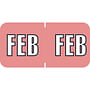 Sycom SYET Compatible "Feb" Month Labels, Laminated Stock,1-1/2" x 3/4", Individual Months - Pack of 252