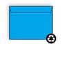 Open Side Booklet Envelopes, 6" x 9", 24#, Recycled, Brightly Colored Blue, Acid Free, Side Seams (Box of 500)
