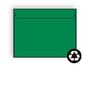 Open Side Booklet Envelopes, 6" x 9", 24#, Recycled, Brightly Colored Green, Acid Free, Side Seams (Box of 500)