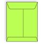 Open End Catalog Envelopes, 9" x 12", 28#, Brightly Colored Lime, Acid Free, Center Seam (Box of 500)