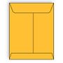 Open End Catalog Envelopes, 10" x 13", 28#, Brightly Colored Tangerine, Acid Free, Center Seam (Box of 500)