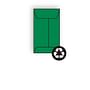 #5-1/2F Open End Coin Envelopes, 3-1/8" x 5-1/2", 24#, Recycled, Brightly Colored Green, Acid Free (Box of 500)