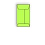 #5-1/2F Open End Coin Envelopes, 3-1/8" x 5-1/2", 24#, Brightly Colored Lime, Acid Free, Center Seam (Box of 500)