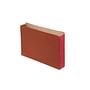 TOP TAB Expansion Pockets, Full Height Dusty Rose Tyvek Gussets, Legal Size, 1-3/4" Expansion (Carton of 100)