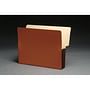 Shelf Tab Expansion Pockets, Chocolate Brown Tyvek Gussets, Letter Size, 3-1/2" Expansion (Carton of 100)