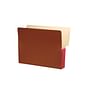 Shelf Tab Expansion Pockets, Dusty Rose Tyvek Gussets, Letter Size, 3-1/2" Expansion (Carton of 100)