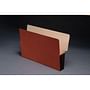 Shelf Tab Expansion Pockets, Chocolate Brown Tyvek Gussets, Legal Size, 3-1/2" Expansion (Carton of 100)