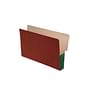 Shelf Tab Expansion Pockets, Spring Green Tyvek Gussets, Legal Size, 3-1/2" Expansion (Carton of 100)