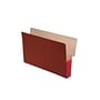 Shelf Tab Expansion Pockets, Dusty Rose Tyvek Gussets, Legal Size, 3-1/2" Expansion (Carton of 100)