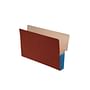 Shelf Tab Expansion Pockets, Cerulean Blue Tyvek Gussets, Legal Size, 3-1/2" Expansion (Carton of 100)