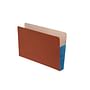 Standard TOP TAB Expansion Pockets, Cerulean Blue Tyvek Gussets, Legal Size, 5-1/4" Expansion (Carton of 100)