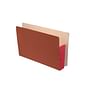 Premium Full END TAB Expansion Pockets, Dusty Rose Tyvek Gussets, Legal Size, 1-3/4" Expansion (Carton of 100)