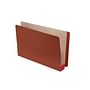 Lip Style END TAB Expansion Pockets, Dusty Rose Tyvek Gussets, Legal Size, 5-1/4" Expansion (Carton of 100)