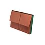 TOP TAB Expansion Wallets, Spring Green Tyvek Gussets, Legal Size, 1-3/4" Expansion (Carton of 100)