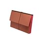 TOP TAB Expansion Wallets, Dusty Rose Tyvek Gussets, Legal Size, 1-3/4" Expansion (Carton of 100)