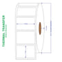 1-1/2" x 1" General Use Labels, w/ Perf Thermal Transfer Labels, Perforated, 1310 per roll (4 Rolls per Carton)
