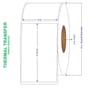 4" x 6-1/2" General Use Labels, Non-Perf Thermal Transfer Labels, 900 per roll (4 Rolls per Carton)
