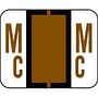 Smead Compatible "Mc" Labels, Polylaminated Stock, 1" X 1-1/4" Individual Letters - Roll of 500