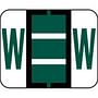 Smead Compatible "W" Labels, Polylaminated Stock, 1" X 1-1/4" Individual Letters - Roll of 500